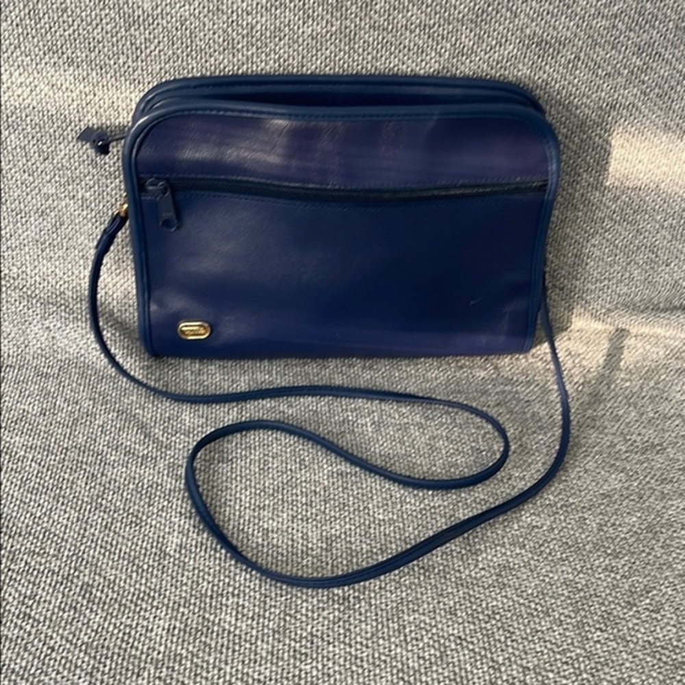 Vintage Philippe Blue Crossbody Bag